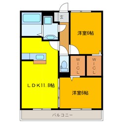 メゾンレーヴの物件間取画像